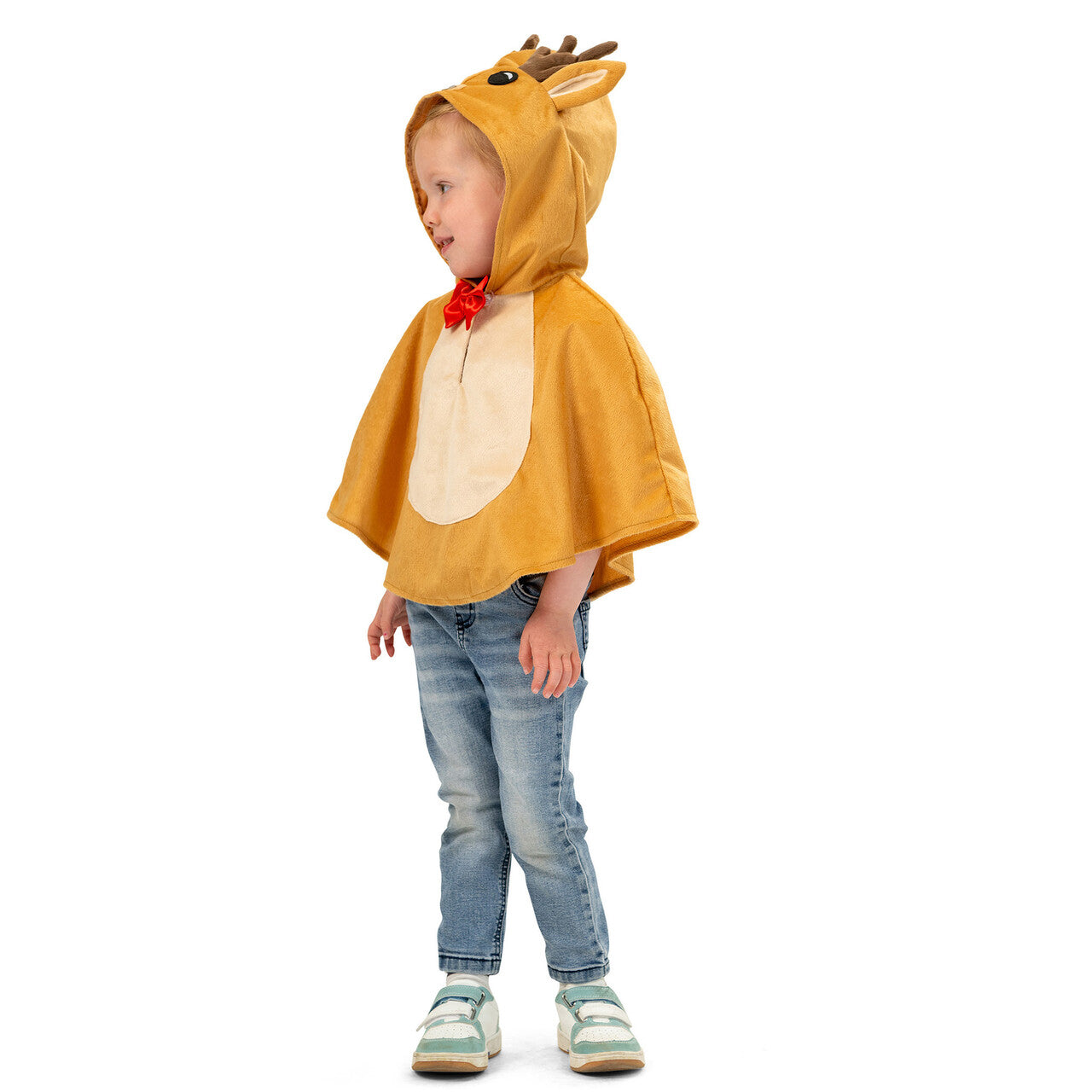 Op deze afbeelding zie je een Kostuums, van het merk Funny Fashion. Ruud Het Rendier Cape Kind