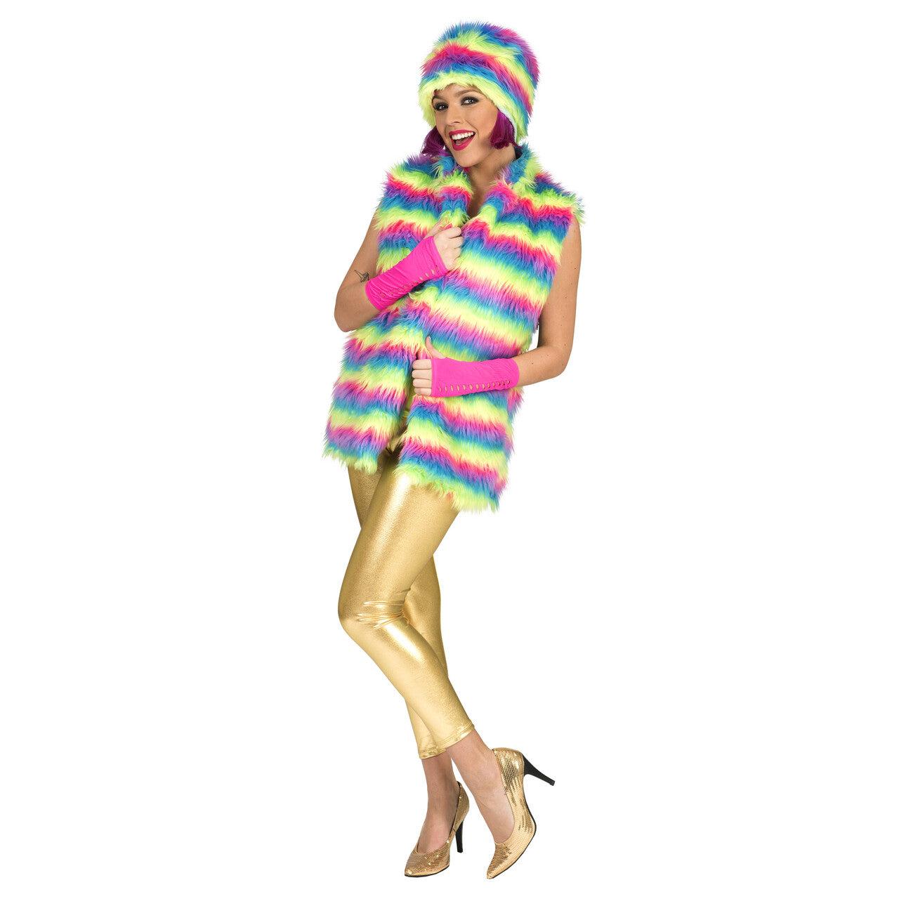 Op deze afbeelding zie je een Kostuums, van het merk Funny Fashion. Bont Monstervest Vrouw