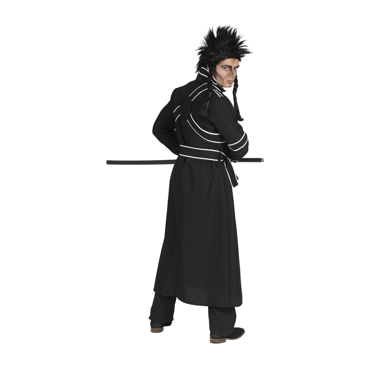 Op deze afbeelding zie je een Kostuums, van het merk Funny Fashion. Katana Samurai Man Kostuum