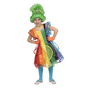 Op deze afbeelding zie je een Kostuums, van het merk Funny Fashion. Regenboog Prinses Rebecca Meisje Kostuum