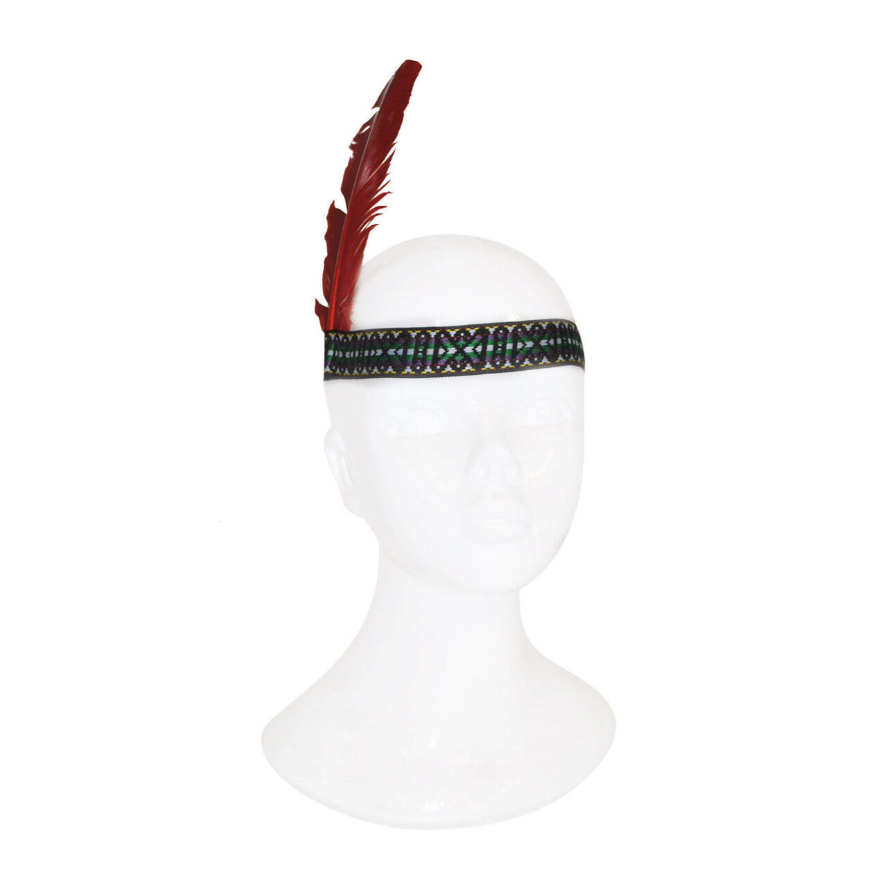 Op deze afbeelding zie je een Accessoires, van het merk Funny Fashion. Flapper Band Met Rode Veer
