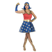Op deze afbeelding zie je een Kostuums, van het merk Funny Fashion. Zo Sterk Als Staal Superwoman Vrouw Kostuum