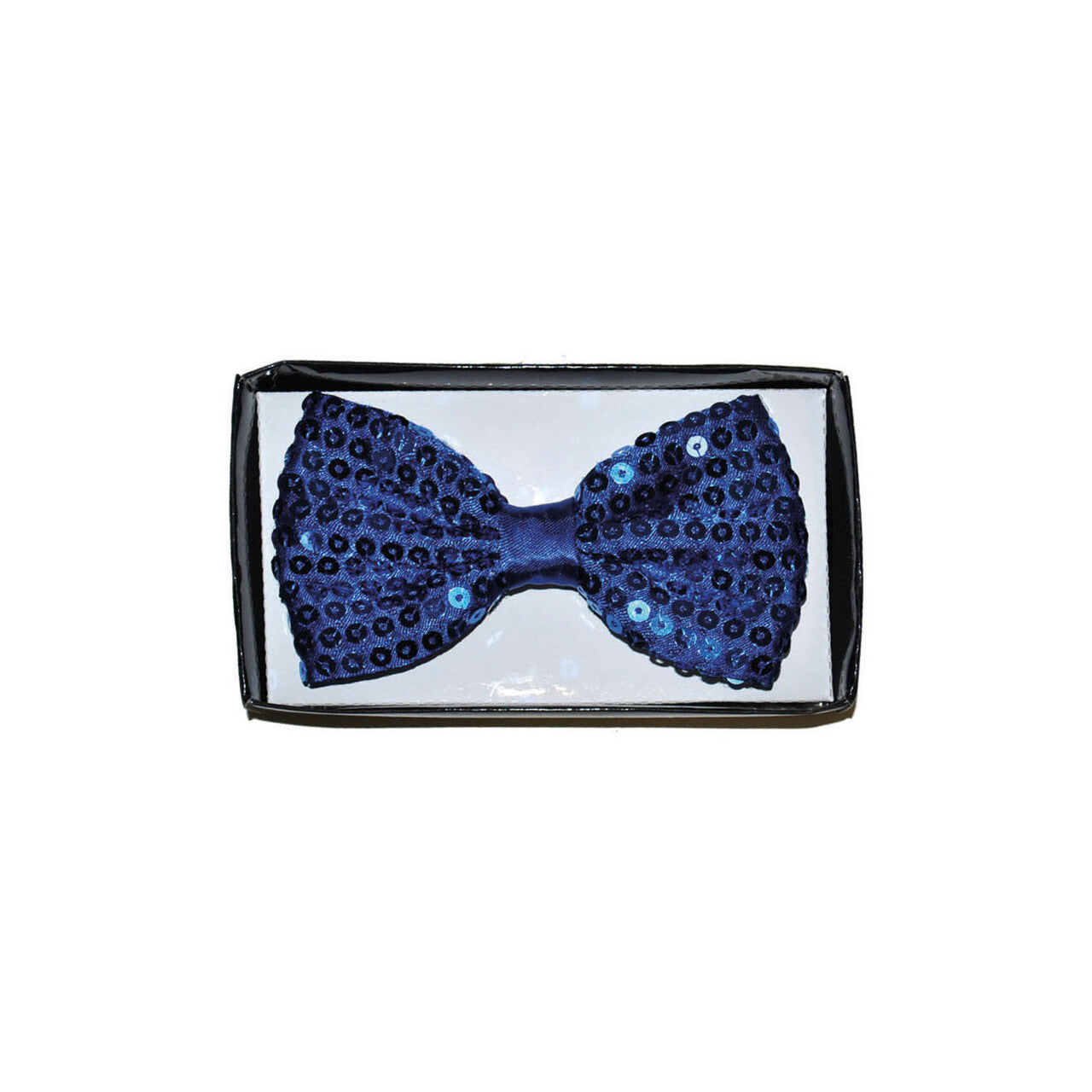 Op deze afbeelding zie je een Accessoires, van het merk Funny Fashion. Zwierige Vlinderdas Met Pailletten Blauw