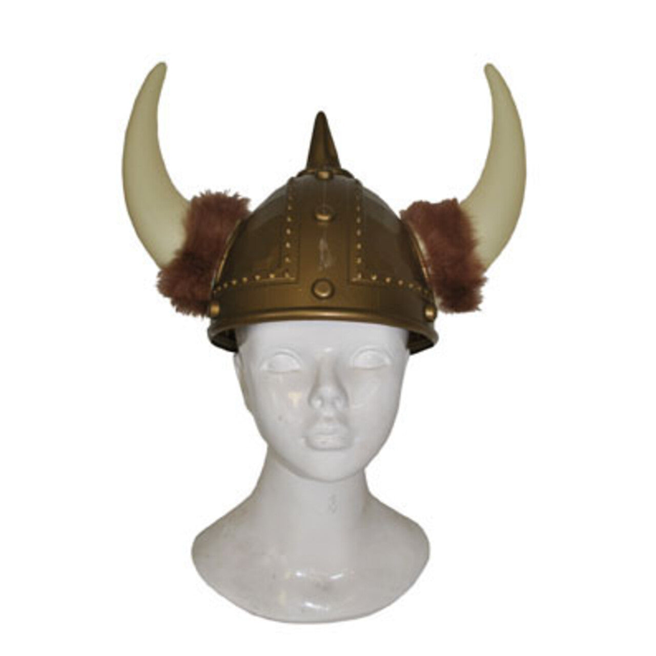 Op deze afbeelding zie je een Accessoires, van het merk Funny Fashion. Trondheim Viking Helm Met Hoorns