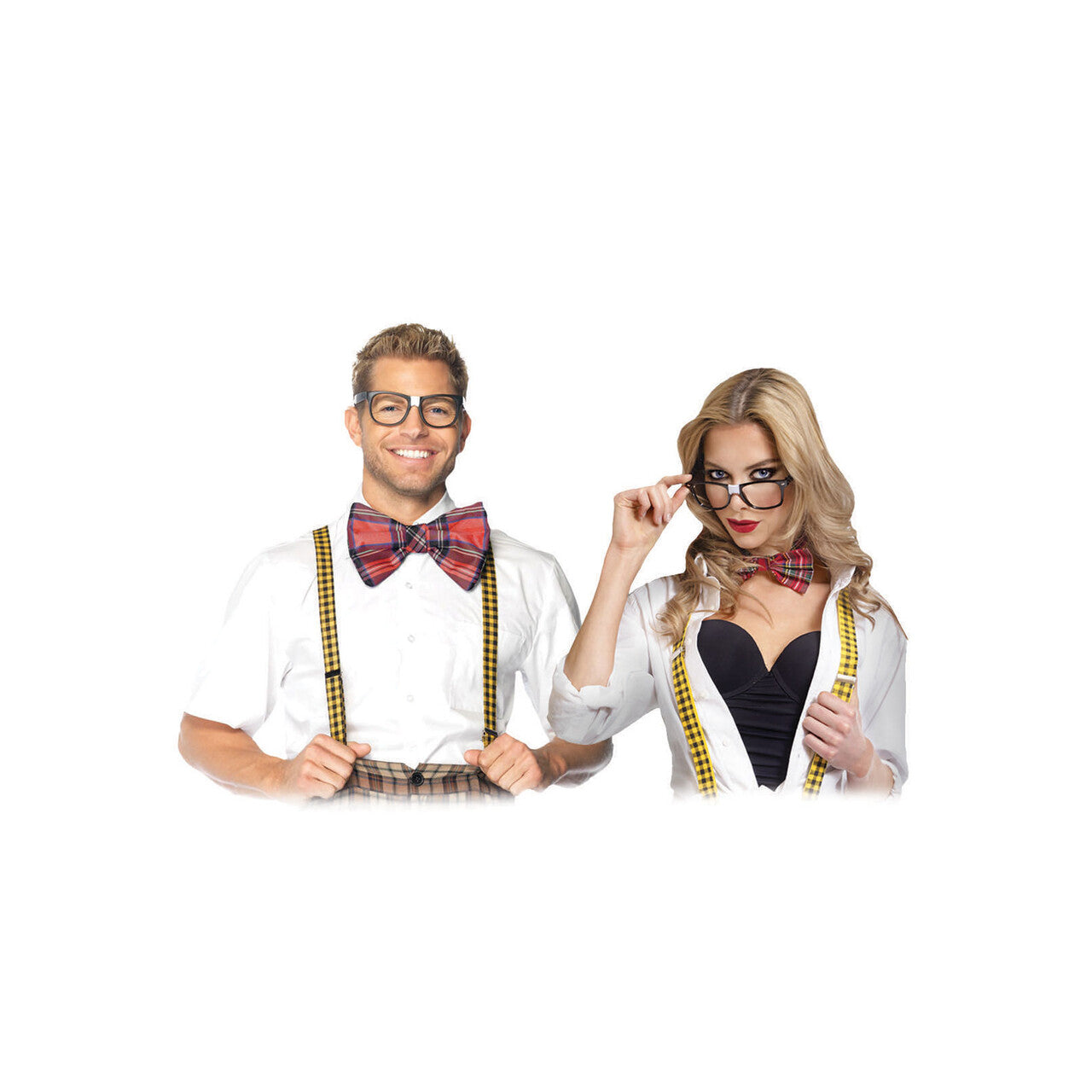 Op deze afbeelding zie je een Accessoires, van het merk Funny Fashion. Perfecte Nerd Set 3 Delig