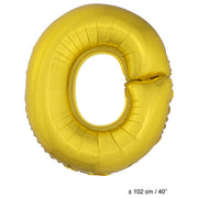 Op deze afbeelding zie je een Decoratie, van het merk Funny Fashion. Folie Ballon Letter O Goud XL 102cm (Leeg)