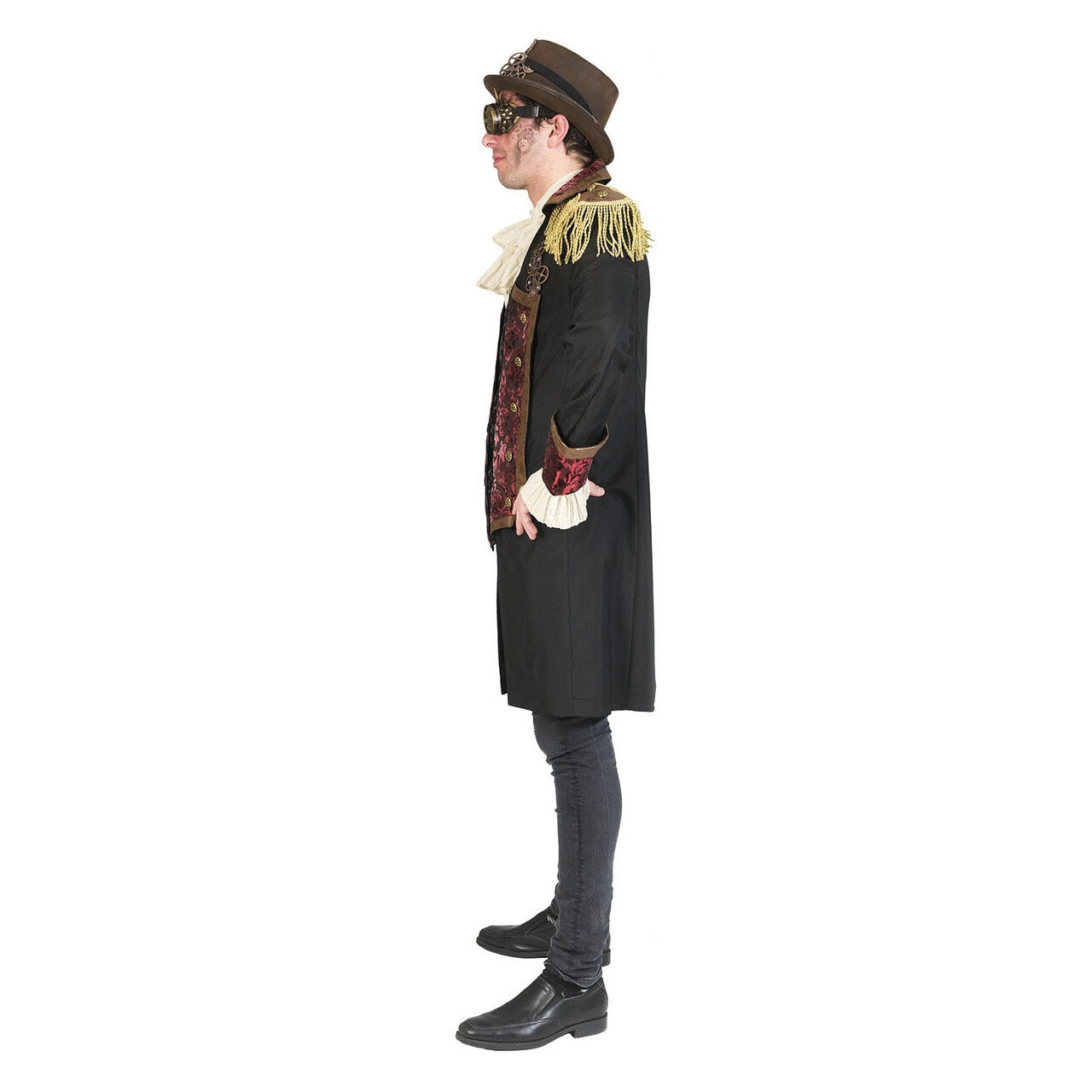 Op deze afbeelding zie je een Kostuums, van het merk Funny Fashion. Steampunk Jules Verne Jas Man Kostuum