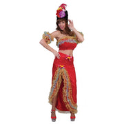 Op deze afbeelding zie je een Kostuums, van het merk Funny Fashion. Onstuimige Salsa Danseres Brasilia Vrouw Kostuum