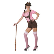Op deze afbeelding zie je een Kostuums, van het merk Funny Fashion. Lekkere Lederhose Bruin Vrouw Kostuum