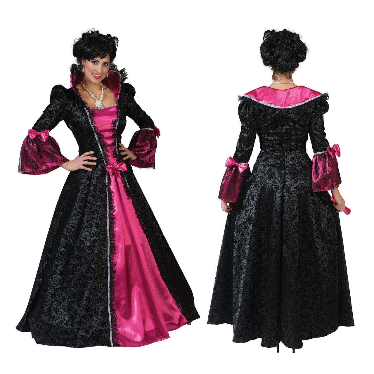 Op deze afbeelding zie je een Kostuums, van het merk Funny Fashion. Freule Van Parijs Renaissance Vrouw Kostuum