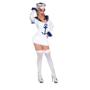 Op deze afbeelding zie je een Kostuums, van het merk Funny Fashion. Marine Uniform Voor Windstil Weer Vrouw Kostuum