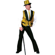 Op deze afbeelding zie je een Accessoires, van het merk Funny Fashion. Spetterend Gouden Showman Vest