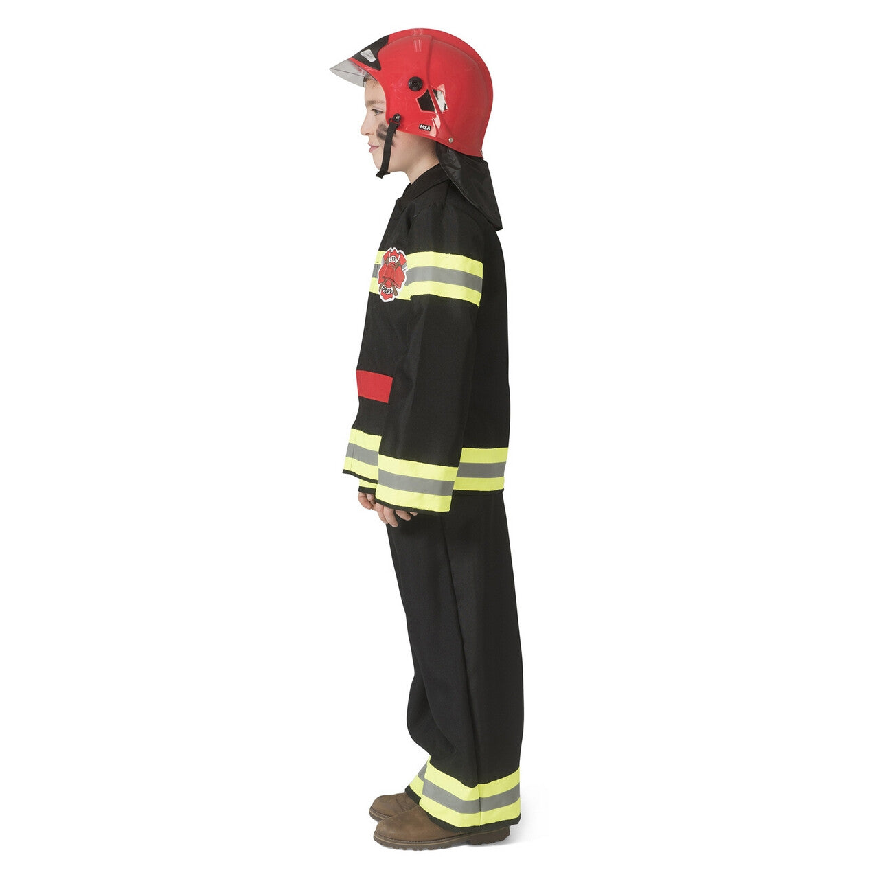 Op deze afbeelding zie je een Kostuums, van het merk Funny Fashion. Fire Fighter Fred Kind Kostuum