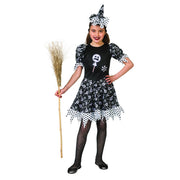 Op deze afbeelding zie je een Kostuums, van het merk Funny Fashion. Verleidelijke Snoep Heks Enge Lollies Meisje Kostuum