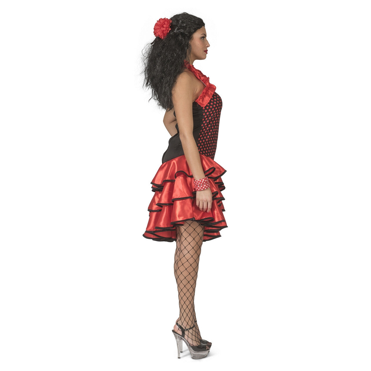 Op deze afbeelding zie je een Kostuums, van het merk Funny Fashion. Cassandra Castagnetta Flamenco Danseres Vrouw Kostuum
