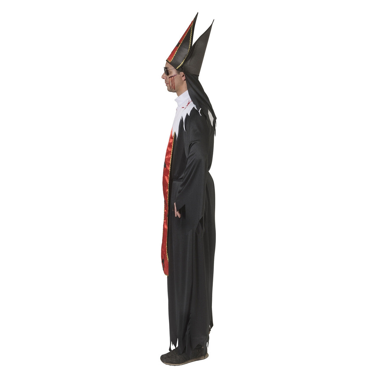 Op deze afbeelding zie je een Kostuums, van het merk Funny Fashion. Horror Paus Duistere Religie Man Kostuum