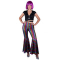 Disco Striped Rainbow Brit Broek Vrouw