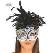 Op deze afbeelding zie je een Accessoires, van het merk Guirca. Zilveren Oogmasker Samba