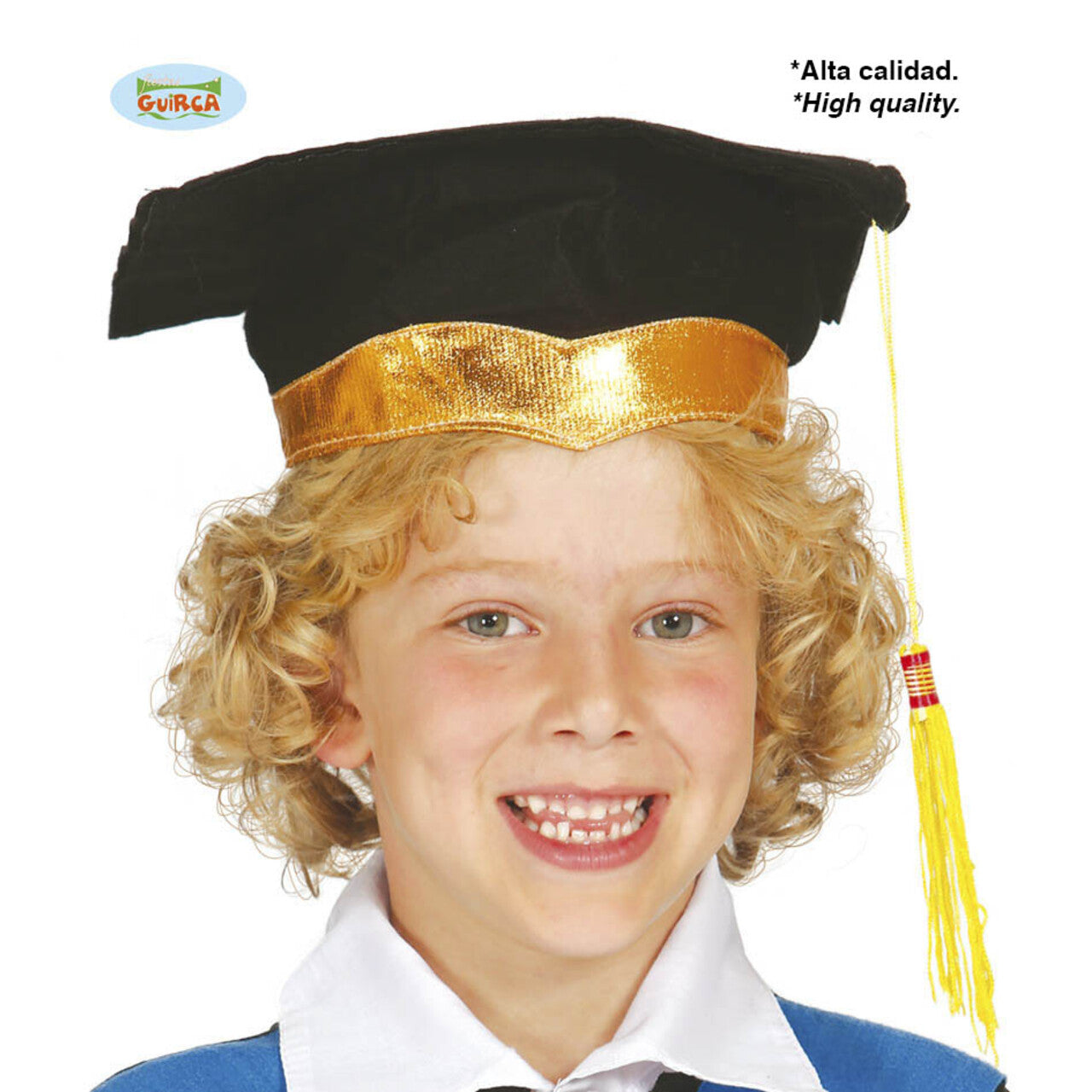 Op deze afbeelding zie je een Accessoires, van het merk Guirca. Hoed Student Met Gouden Rand