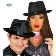 Op deze afbeelding zie je een Accessoires, van het merk Guirca. Krijtstreep Hoed Lucky Luciano
