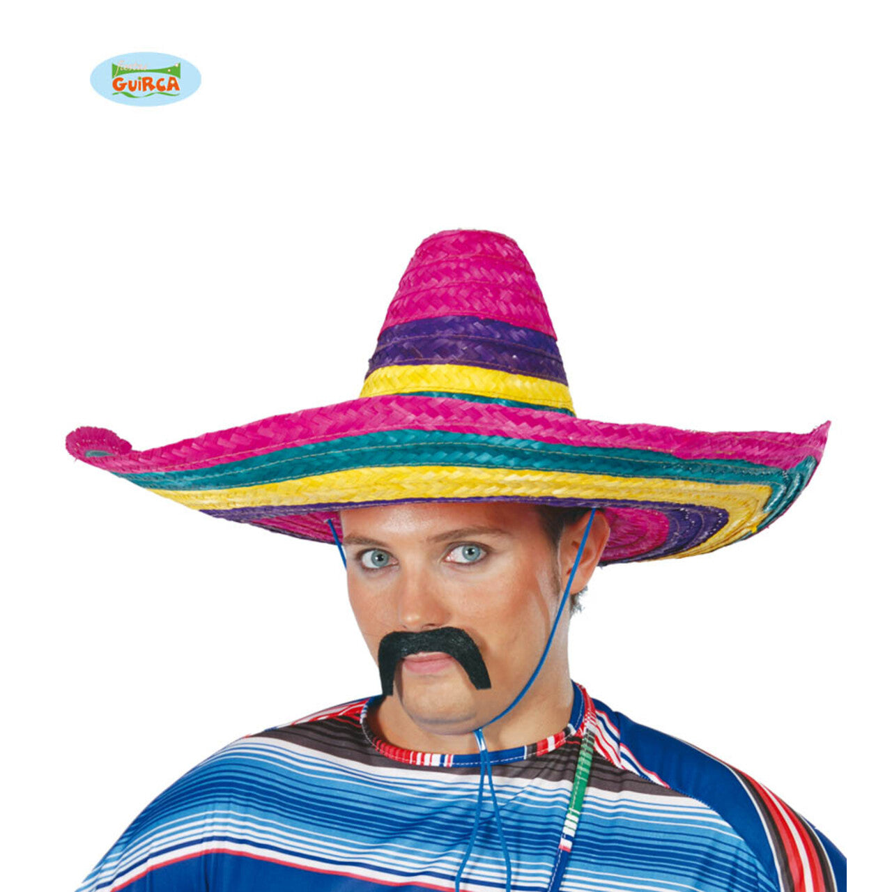 Op deze afbeelding zie je een Accessoires, van het merk Guirca. Kleurige Sombrero Mexico 50 Centimeter