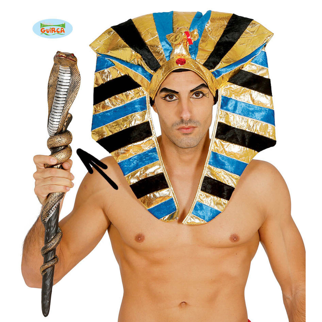 Op deze afbeelding zie je een Accessoires, van het merk Guirca. Slangen Scepter Heerser Oudheid 60 Centimeter