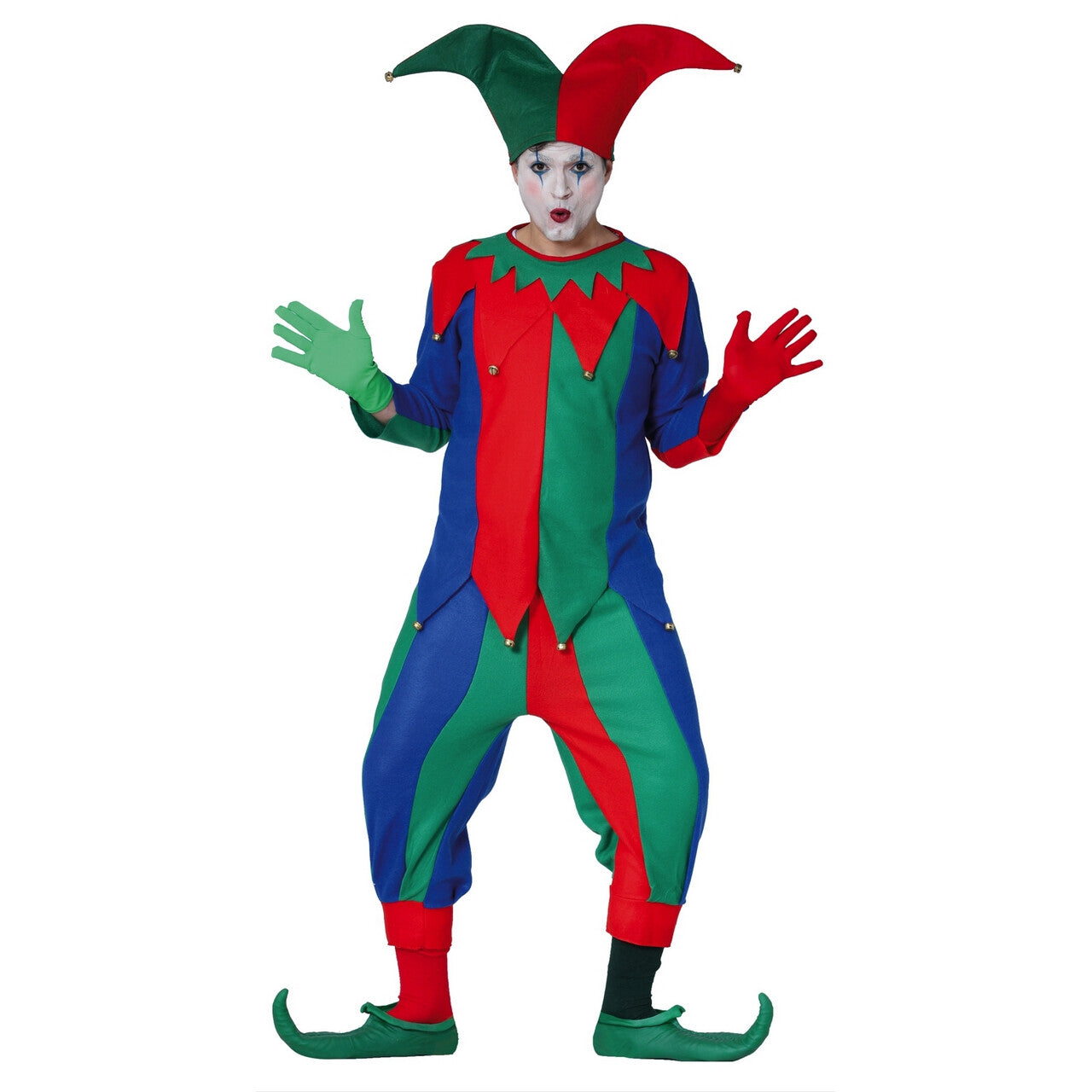 Op deze afbeelding zie je een Kostuums, van het merk Guirca. Jan Joker Man Kostuum
