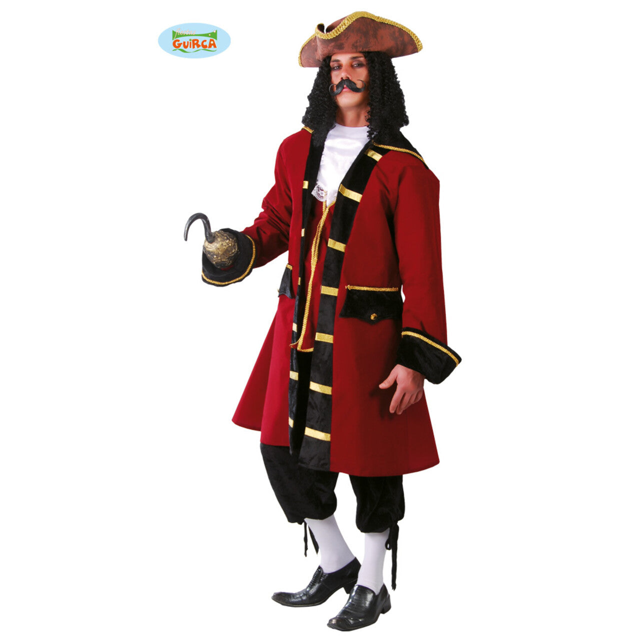 Op deze afbeelding zie je een Kostuums, van het merk Guirca. Karel Kaper Piraten Kapitein Man Kostuum