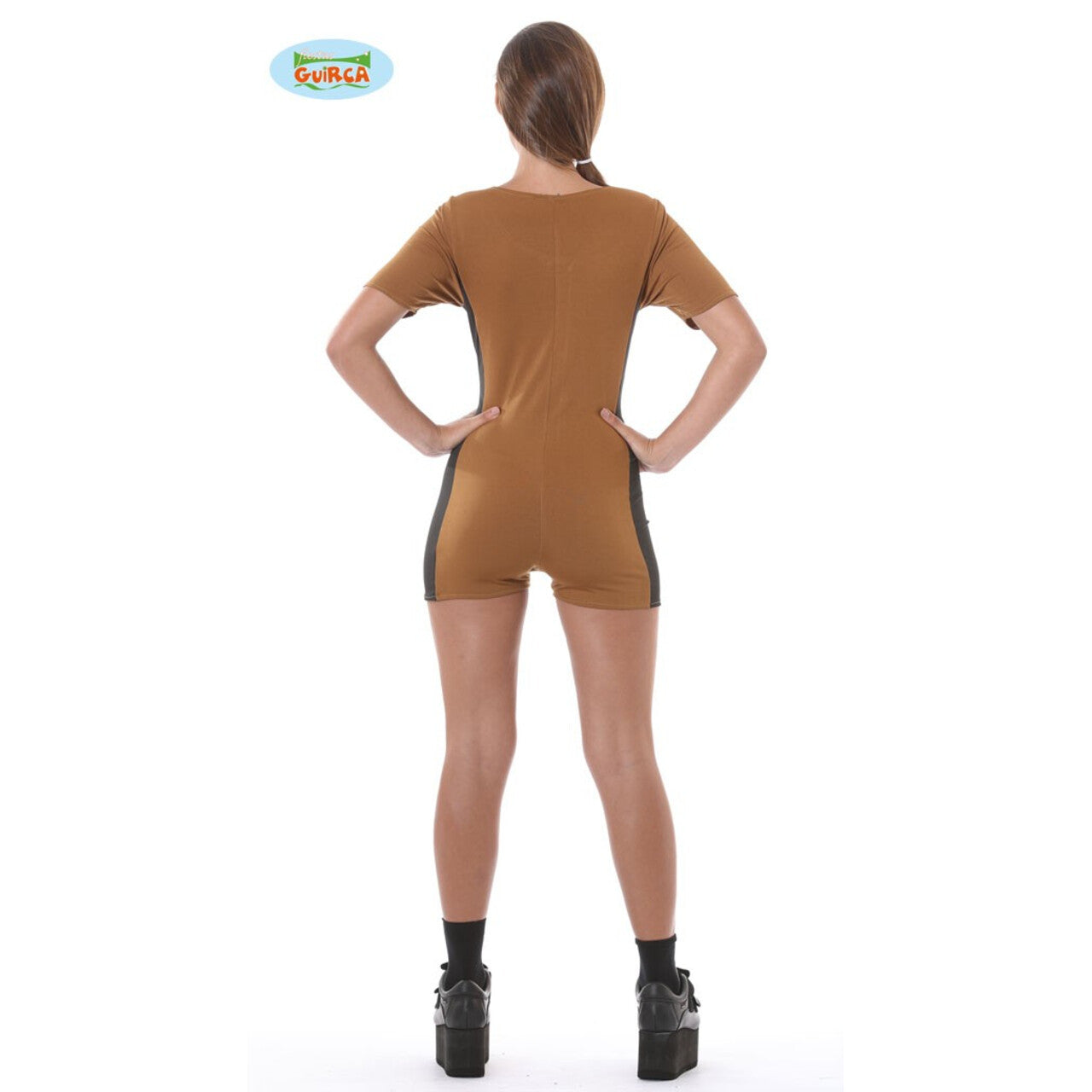Op deze afbeelding zie je een Kostuums, van het merk Guirca. Lara Tombe Avonturier Vrouw Kostuum