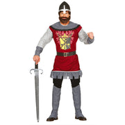 Op deze afbeelding zie je een Kostuums, van het merk Guirca. Kruistocht Ridder Rood Man Kostuum