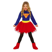 Op deze afbeelding zie je een Kostuums, van het merk Guirca. Sterke Supervrouw Meisje Kostuum