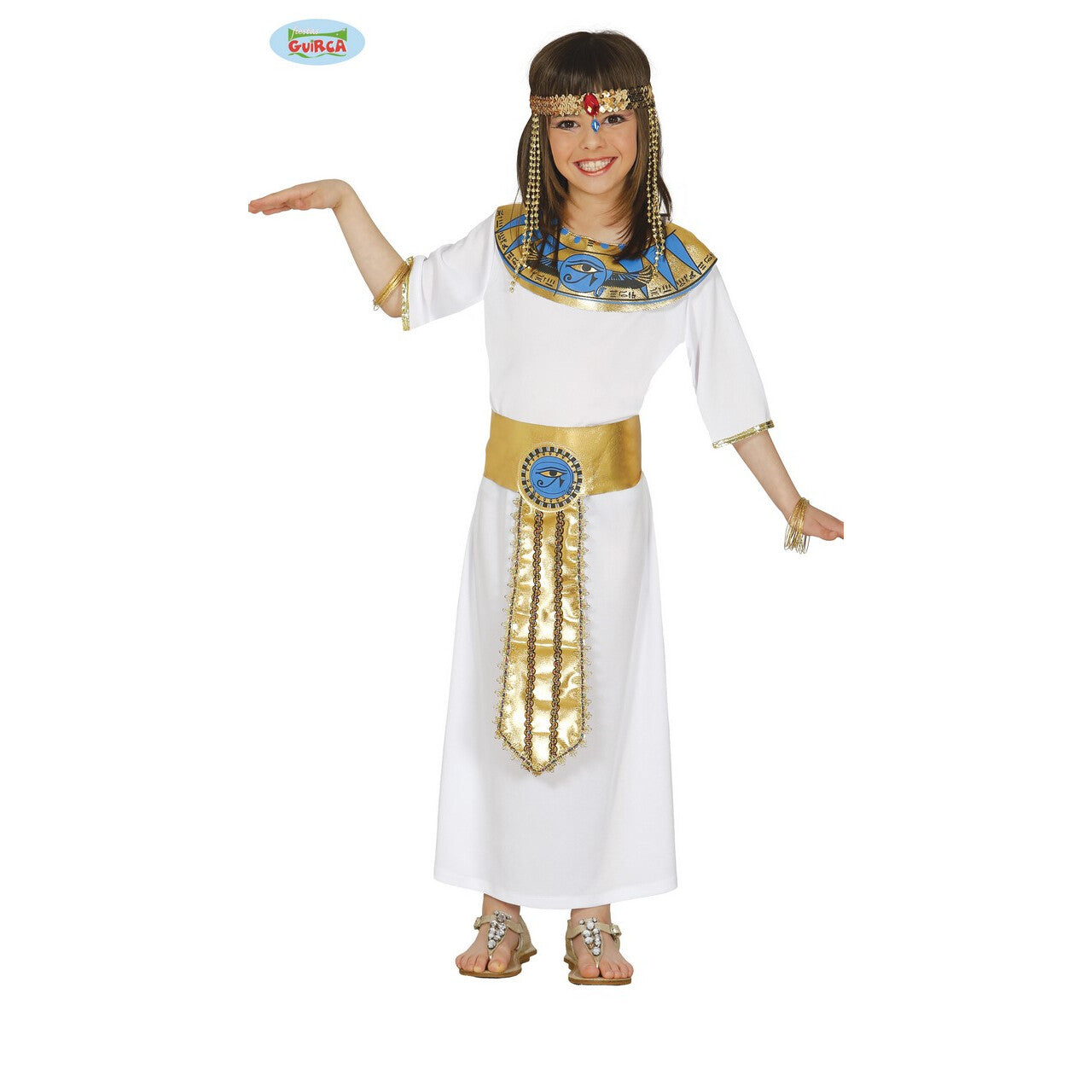 Op deze afbeelding zie je een Kostuums, van het merk Guirca. Cleopatra Van De Nijl Meisje Kostuum