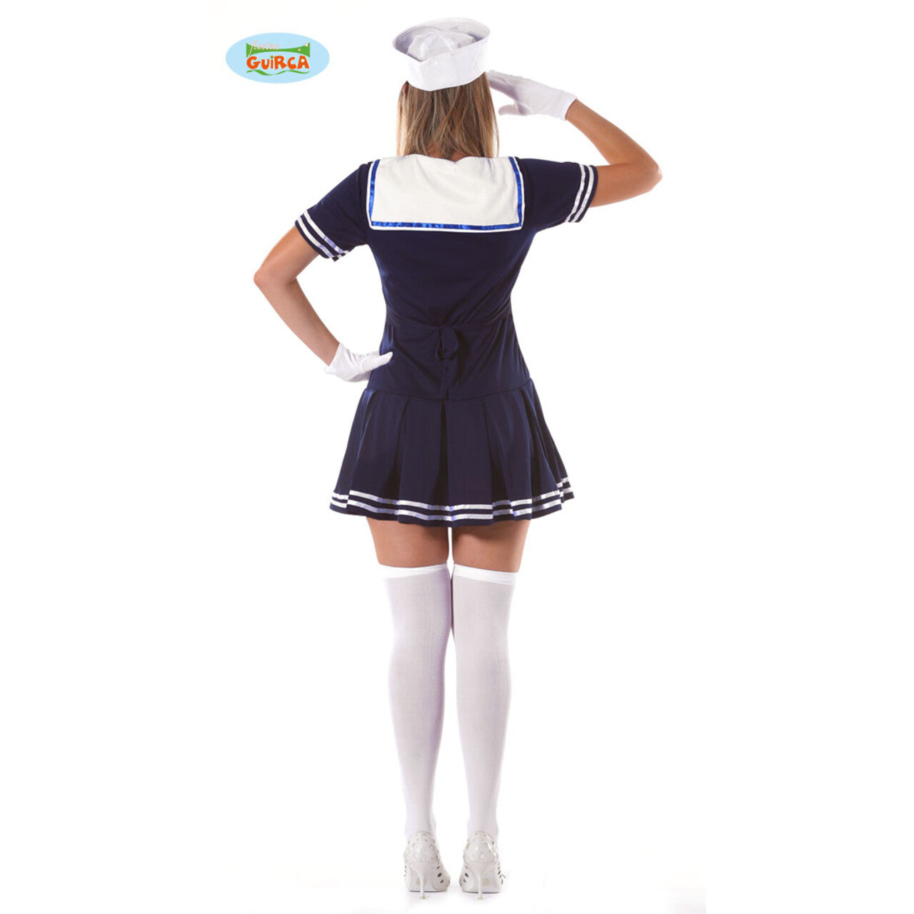 Op deze afbeelding zie je een Kostuums, van het merk Guirca. Geen Zee Te Hoog Matroos Vrouw Kostuum