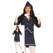 Op deze afbeelding zie je een Kostuums, van het merk Guirca. Hanna Hoogtepunt Stewardess Vrouw Kostuum