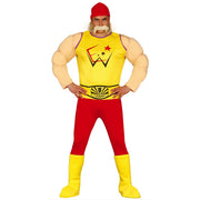 Op deze afbeelding zie je een Kostuums, van het merk Guirca. Wwe Wrestling Hulk Hogan Man Kostuum