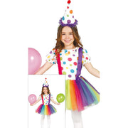 Op deze afbeelding zie je een Kostuums, van het merk Guirca. Snoezige Kleine Clown Meisje Kostuum