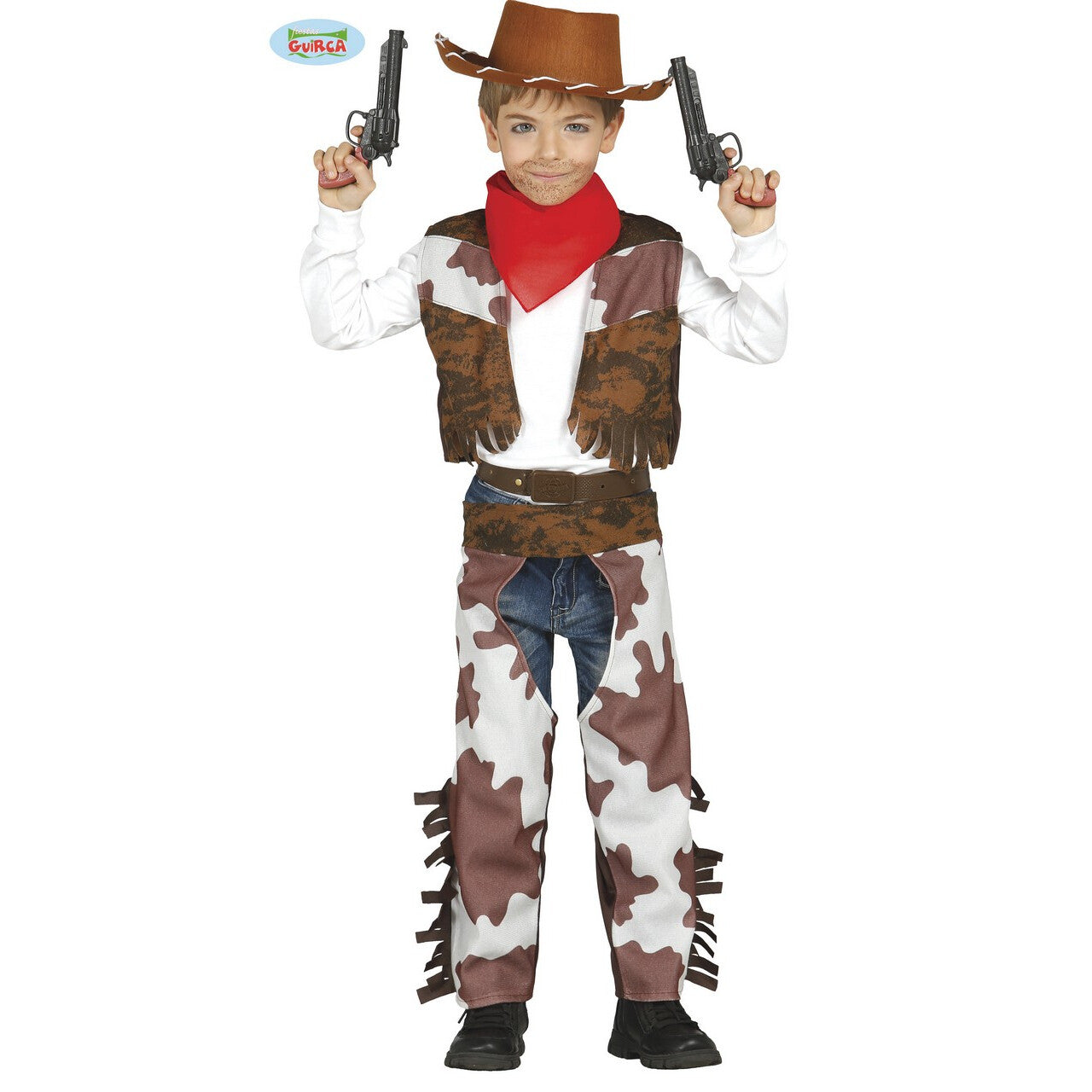 Op deze afbeelding zie je een Kostuums, van het merk Guirca. Pief Paf Cowboy Jongen Kostuum