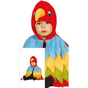 Op deze afbeelding zie je een Kostuums, van het merk Guirca. Bonte Babbelende Papegaai Kind Kostuum