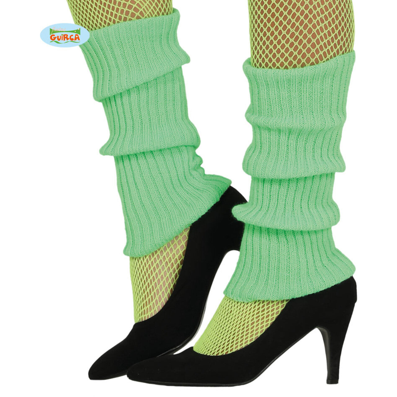 Op deze afbeelding zie je een Accessoires, van het merk Guirca. Beenwarmers Aerobics Jaren 80 Groen