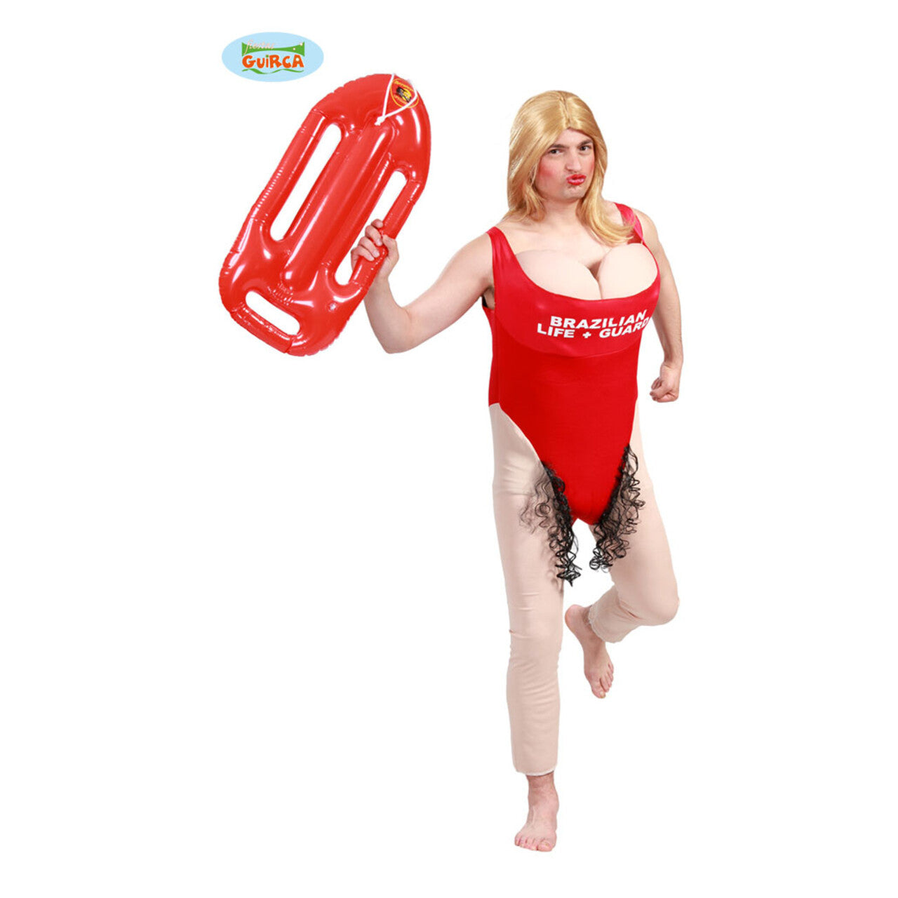 Op deze afbeelding zie je een Kostuums, van het merk Guirca. Onsmakelijke Lifeguard Man Kostuum