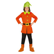 Op deze afbeelding zie je een Kostuums, van het merk Guirca. Koninklijk Oranje Dwerg Kind Kostuum