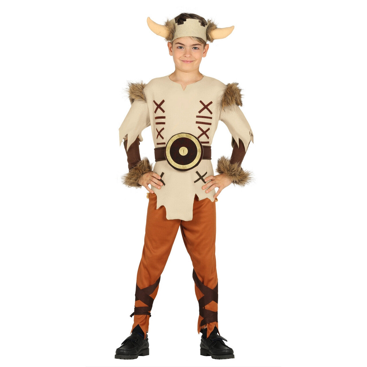 Op deze afbeelding zie je een Kostuums, van het merk Guirca. Leifur Eiriksson Viking Jongen Kostuum