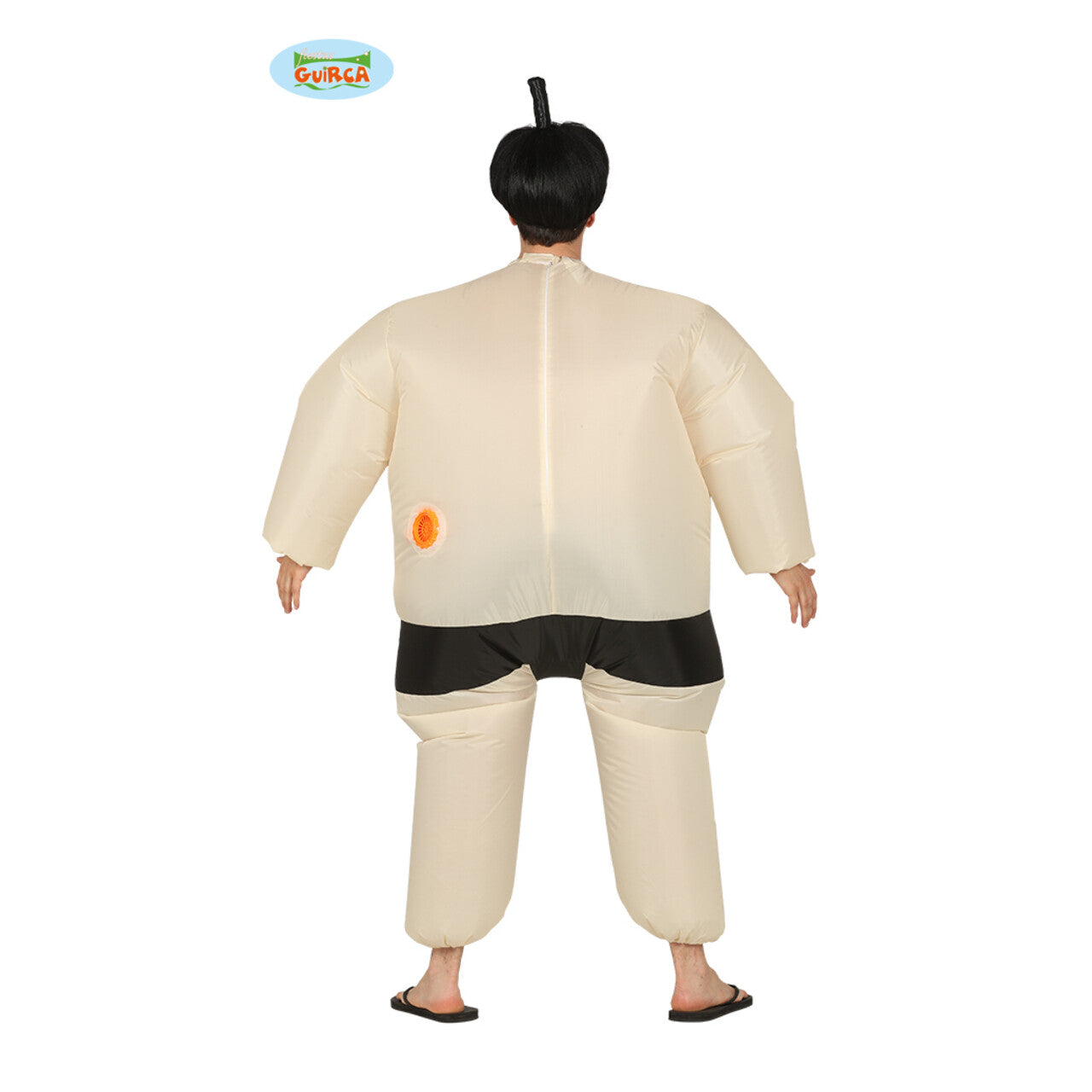 Op deze afbeelding zie je een Kostuums, van het merk Guirca. Opblaasbare Japanse Sumo Worstelaar Sato Man Kostuum