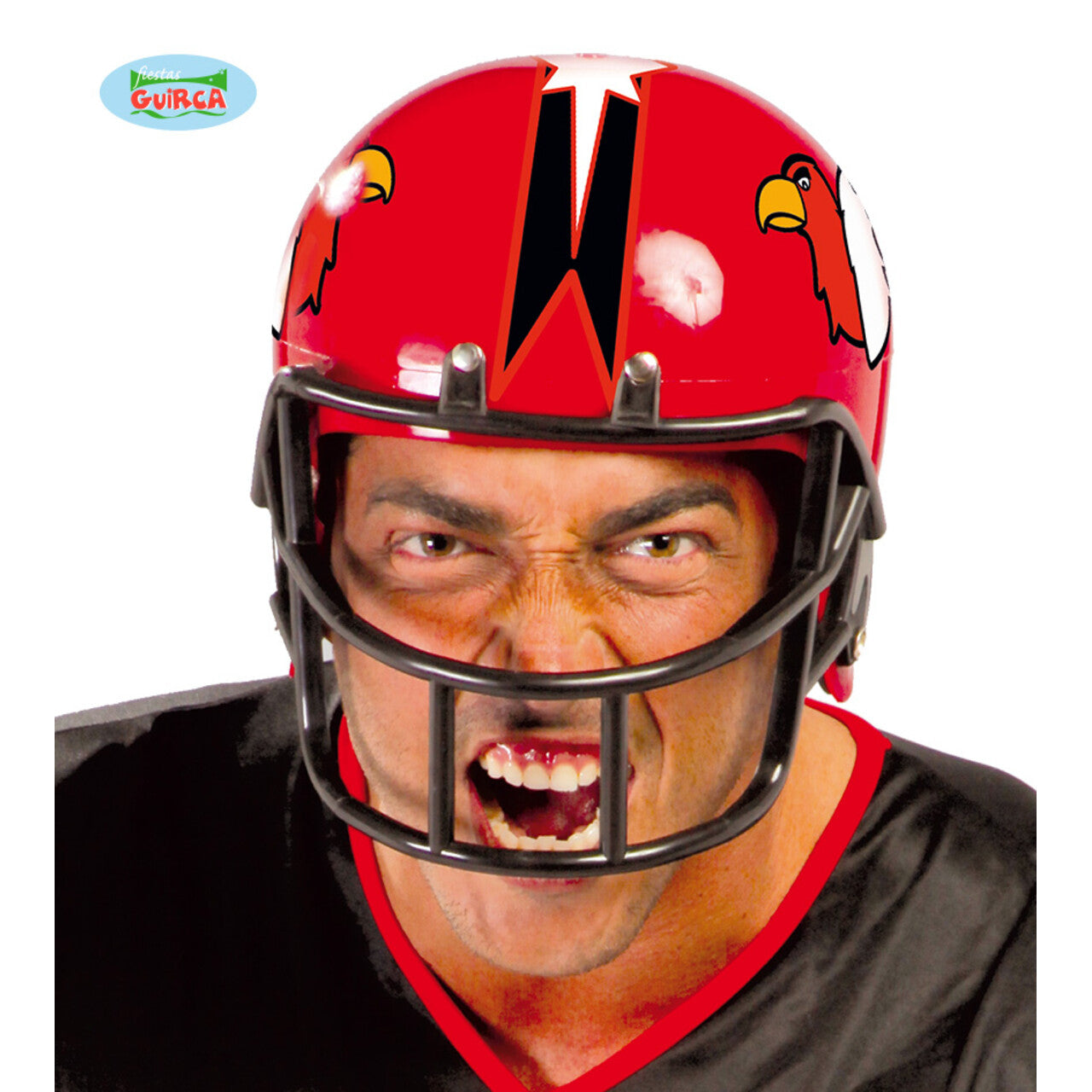 Op deze afbeelding zie je een Accessoires, van het merk Guirca. American Football Helm Bald Eagle Rood