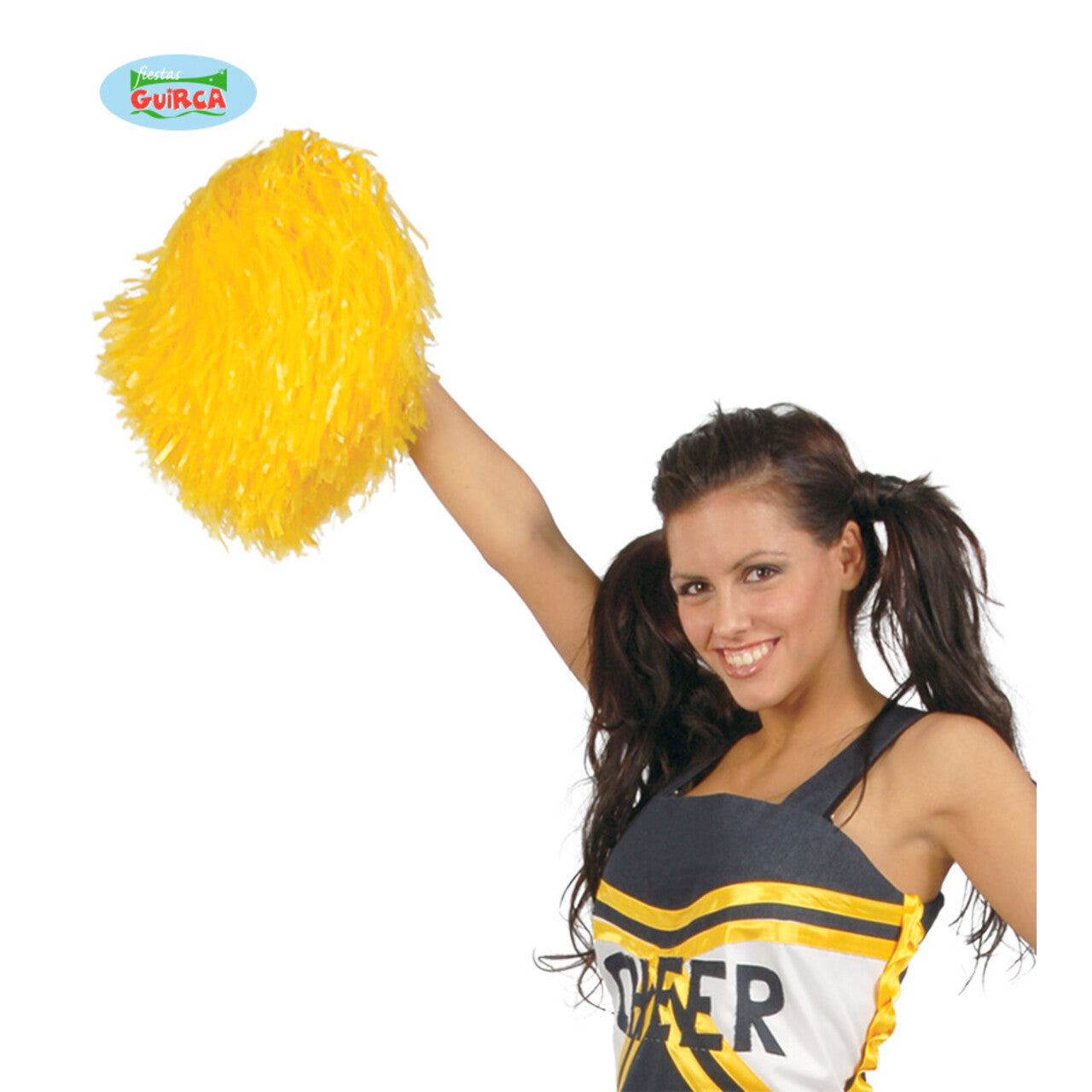 Op deze afbeelding zie je een Accessoires, van het merk Guirca. Pompon Cheerleader Geel