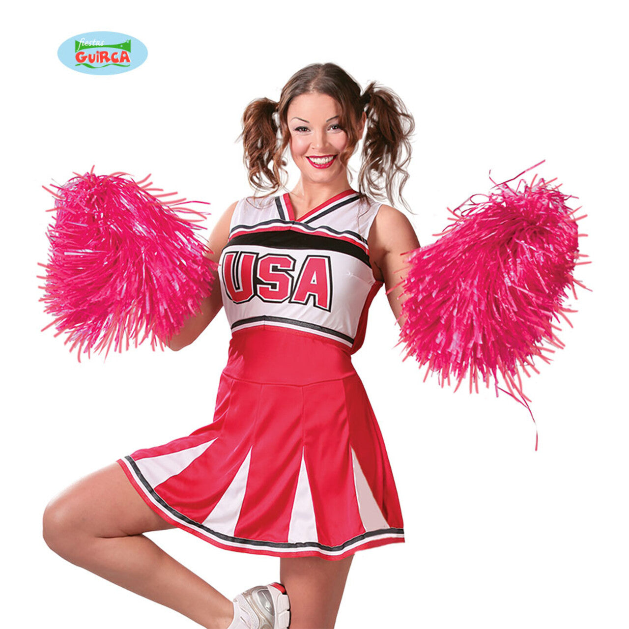Op deze afbeelding zie je een Accessoires, van het merk Guirca. Pompon Cheerleader Roze