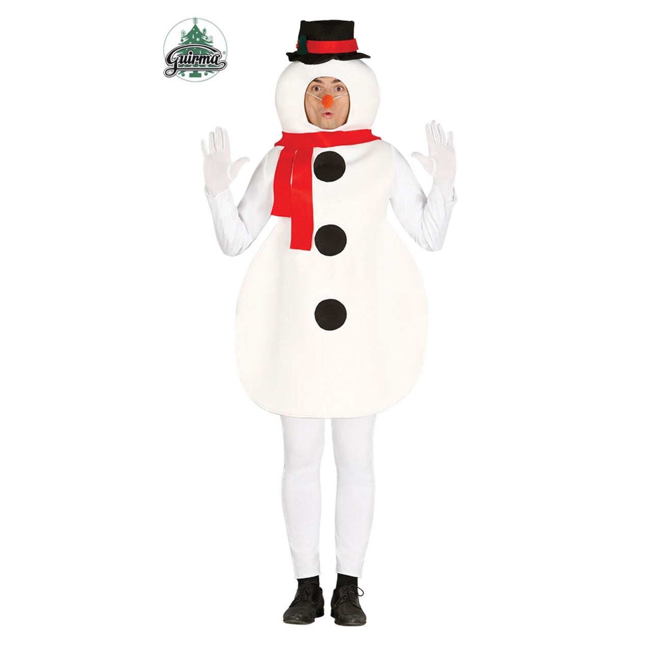 Op deze afbeelding zie je een Kostuums, van het merk Guirma. Grappige Sneeuwpop Man Kostuum