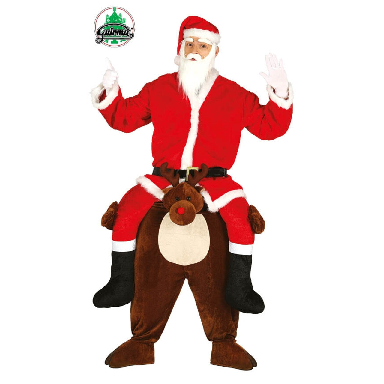 Op deze afbeelding zie je een Kostuums, van het merk Guirma. Carry Me Kerstman