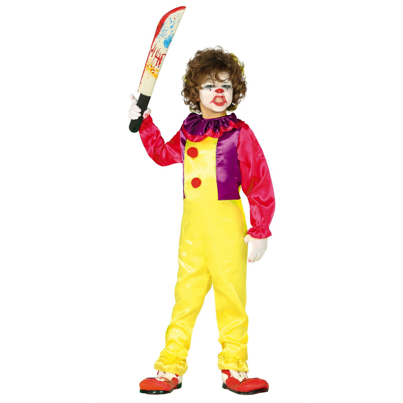Op deze afbeelding zie je een Kostuums, van het merk Guirca. Clown Lach Aan De Kont Jongen Kostuum