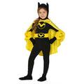 Brute Zwart Gele Batwoman Meisje Kostuum
